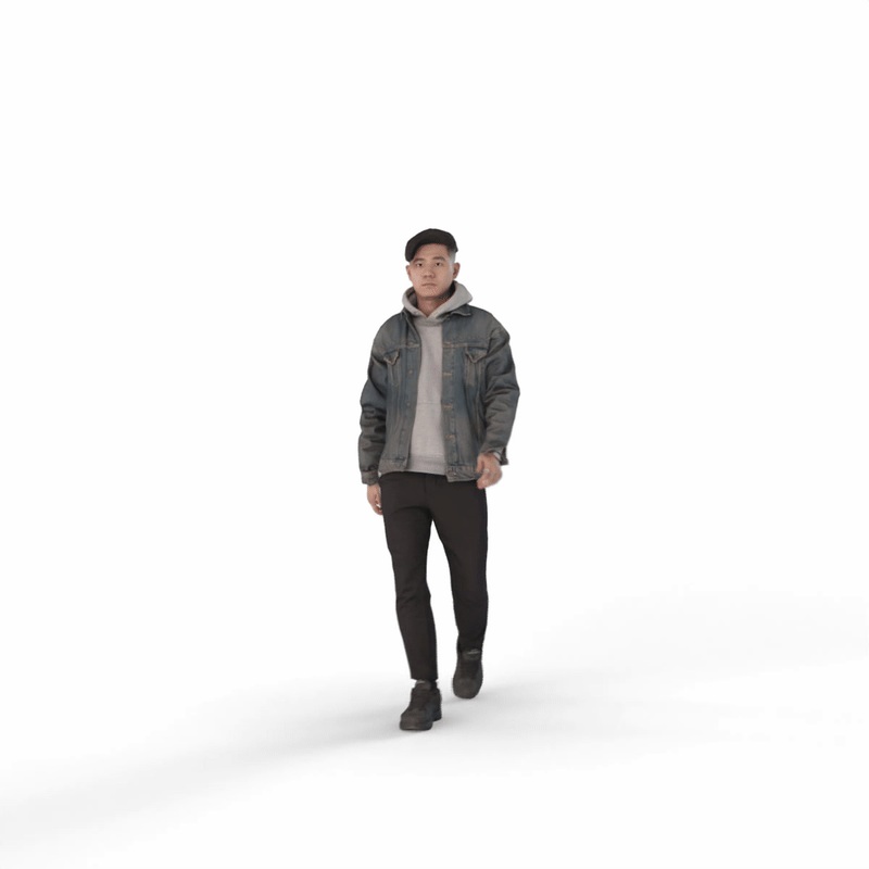 Rigged model – statický náhľad